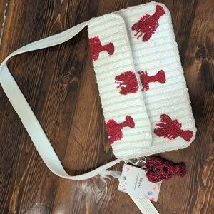 LOBSTER BEADED BAG ! New! Made In India